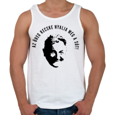 PRINTFASHION ÖREG KECSKE - Férfi atléta - Fehér
