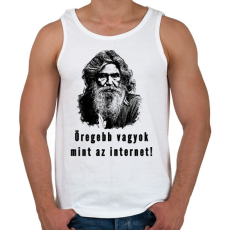 PRINTFASHION öregebb vagyok mint az internet - Férfi atléta - Fehér