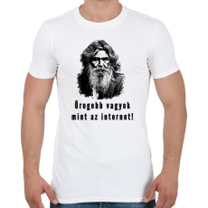 PRINTFASHION öregebb vagyok mint az internet - Férfi póló - Fehér