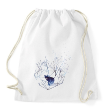 PRINTFASHION Organic prison - Sportzsák, Tornazsák - Fehér tornazsák