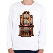 PRINTFASHION Orgona - Gyerek pulóver - Fehér gyerek pulóver, kardigán