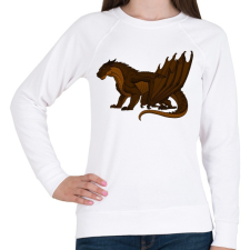 PRINTFASHION Óriás Sárkány - Női pulóver - Fehér női pulóver, kardigán