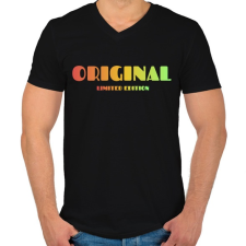 PRINTFASHION Original limited edition  - Férfi V-nyakú póló - Fekete férfi póló