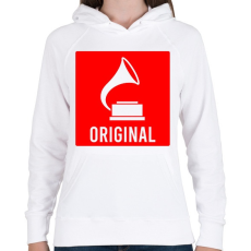 PRINTFASHION Original - Női kapucnis pulóver - Fehér