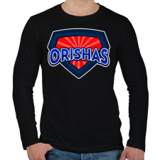 PRINTFASHION ORISHAS 2 - Férfi hosszú ujjú póló - Fekete férfi póló