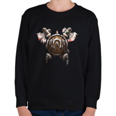 PRINTFASHION Ork címer - Gyerek pulóver - Fekete