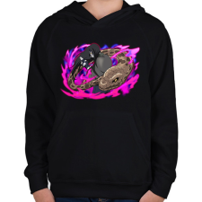 PRINTFASHION Orochimaru - Gyerek kapucnis pulóver - Fekete gyerek pulóver, kardigán