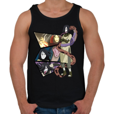 PRINTFASHION Orochimaru montázs - Férfi atléta - Fekete atléta, trikó