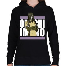 PRINTFASHION Orochimaru - Női kapucnis pulóver - Fekete női pulóver, kardigán