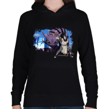 PRINTFASHION Orochimaru - Női kapucnis pulóver - Fekete női pulóver, kardigán