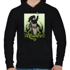 PRINTFASHION Orochimaru with snakes - Férfi kapucnis pulóver - Fekete