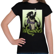 PRINTFASHION Orochimaru with snakes - Női póló - Fekete női póló