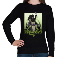 PRINTFASHION Orochimaru with snakes - Női pulóver - Fekete női pulóver, kardigán