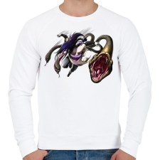 PRINTFASHION Orocsimaru - Férfi pulóver - Fehér férfi pulóver, kardigán