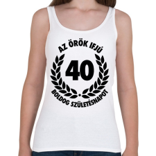 PRINTFASHION Örök ifjú - 40 - Női atléta - Fehér női trikó