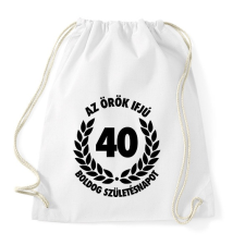 PRINTFASHION Örök ifjú - 40 - Sportzsák, Tornazsák - Fehér tornazsák