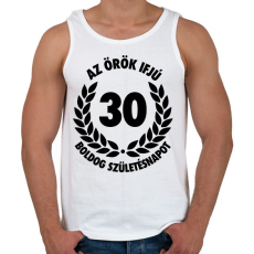 PRINTFASHION Örök ifjú - Férfi atléta - Fehér