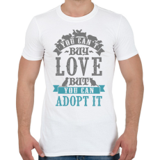 PRINTFASHION Örökbefogadás - Férfi póló - Fehér