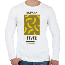 PRINTFASHION Örökké banán - Férfi hosszú ujjú póló - Fehér