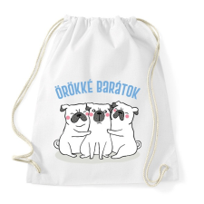 PRINTFASHION Örökké barátok - Sportzsák, Tornazsák - Fehér tornazsák