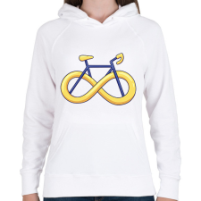 PRINTFASHION Örökké bringás - Női kapucnis pulóver - Fehér női pulóver, kardigán