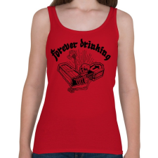 PRINTFASHION Örökké inni - Női atléta - Cseresznyepiros női trikó