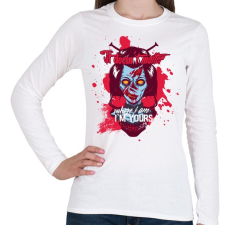 PRINTFASHION Örökre! - Női hosszú ujjú póló - Fehér női póló