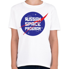PRINTFASHION Orosz űrprogram - Gyerek póló - Fehér