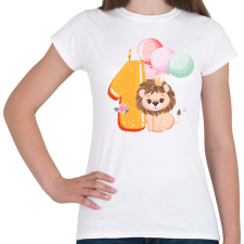 PRINTFASHION Oroszlán 1 éves  - Női póló - Fehér női póló