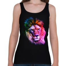 PRINTFASHION Oroszlan art - Női atléta - Fekete