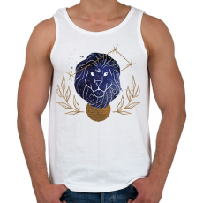 PRINTFASHION Oroszlán - Férfi atléta - Fehér