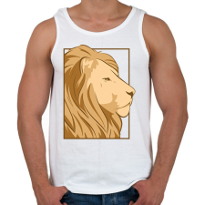 PRINTFASHION Oroszlán - Férfi atléta - Fehér atléta, trikó