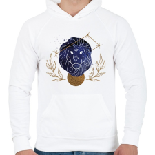 PRINTFASHION Oroszlán - Férfi kapucnis pulóver - Fehér női pulóver, kardigán