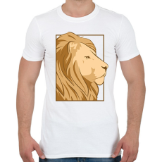 PRINTFASHION Oroszlán - Férfi póló - Fehér