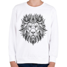 PRINTFASHION Oroszlán - Gyerek pulóver - Fehér