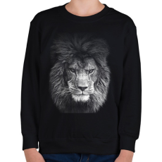 PRINTFASHION oroszlán  - Gyerek pulóver - Fekete