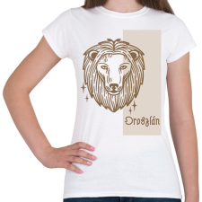 PRINTFASHION Oroszlán horoszkóp - Női póló - Fehér női póló