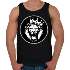 PRINTFASHION Oroszlán király - Férfi atléta - Fekete atléta, trikó