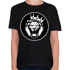 PRINTFASHION Oroszlán király - Gyerek póló - Fekete gyerek póló