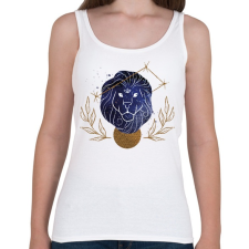 PRINTFASHION Oroszlán - Női atléta - Fehér női trikó