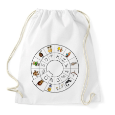 PRINTFASHION Oroszlán - Sportzsák, Tornazsák - Fehér tornazsák