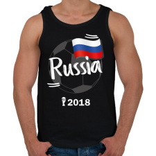 PRINTFASHION Oroszország - Férfi atléta - Fekete atléta, trikó