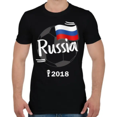 PRINTFASHION Oroszország - Férfi póló - Fekete