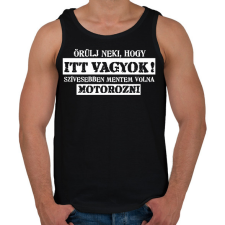 PRINTFASHION ÖRÜLJ NEKI2 - Férfi atléta - Fekete atléta, trikó