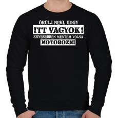 PRINTFASHION ÖRÜLJ NEKI2 - Férfi pulóver - Fekete