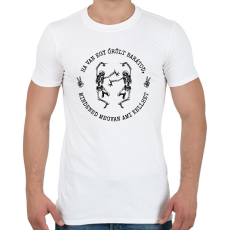 PRINTFASHION Őrült barát - Férfi póló - Fehér