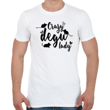 PRINTFASHION Őrült degus hölgy - Férfi póló - Fehér férfi póló