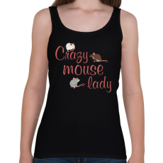 PRINTFASHION Őrült egeres hölgy - Női atléta - Fekete