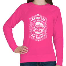 PRINTFASHION Őrült gördeszkás  - Női pulóver - Fukszia