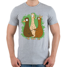 PRINTFASHION Őrült kacsák - Férfi póló - Sport szürke férfi póló